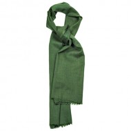 Maxi bufanda 100% lana suave, 70 x 180 cms,color verde